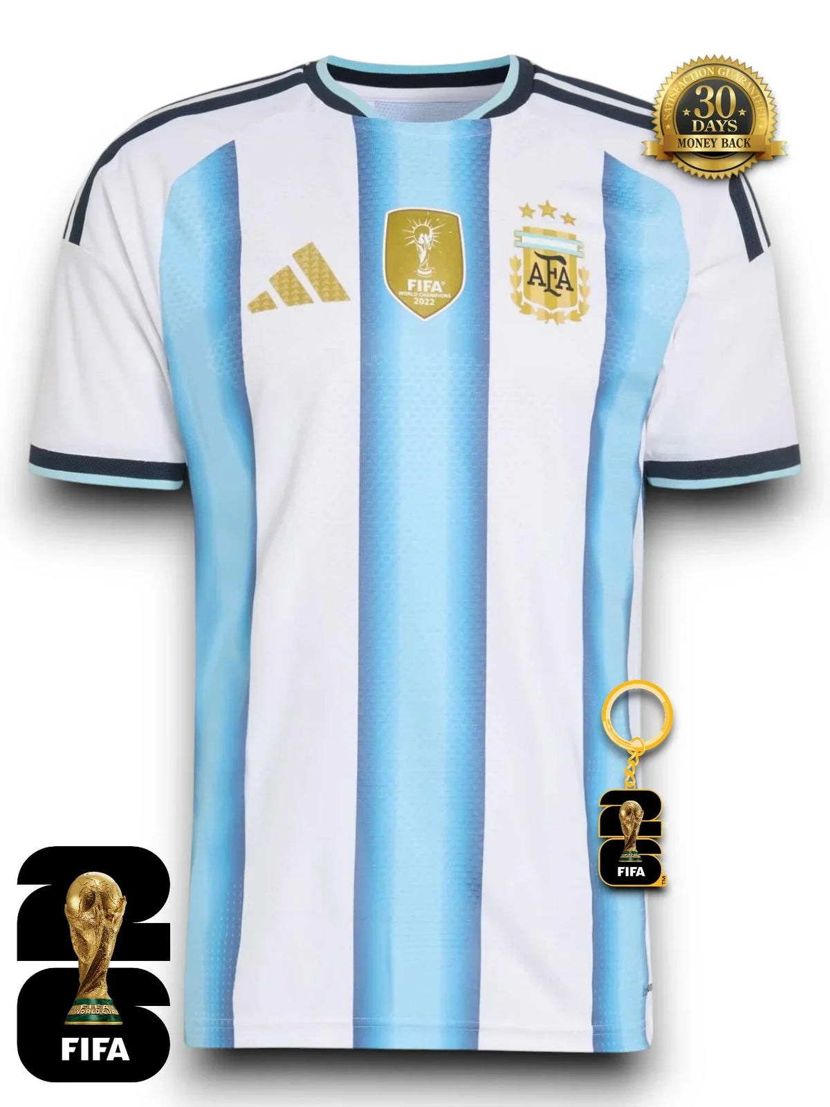 COUPLE COMBO Argentina World Cup 2026 Man + Woman Home Jersey #10 MESSI
