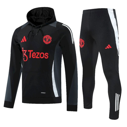 Manchester United 24/25 Warm Winter Hoodie Training Sweatshirt Suit
