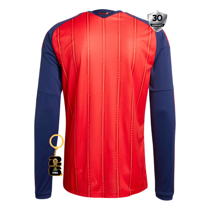 Spain Home Long Sleeve Jersey WC 2026 - Player Version